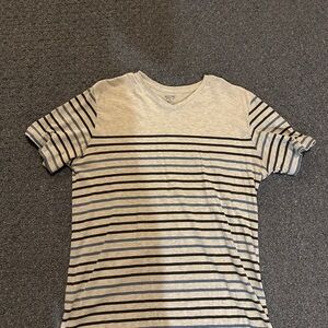 Mossimo Supply Co. Beige V-Neck Tee